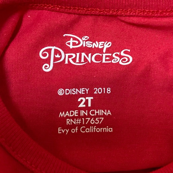 Disney Princess Snowflake Belle Holiday Long Sleeve Top - Picture 4 of 4